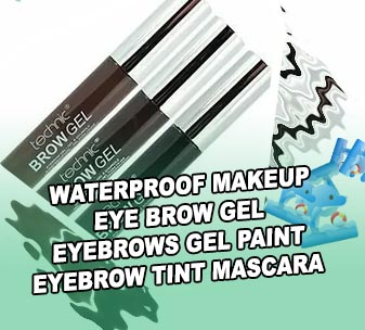 Black tinted brow gel