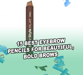 Flat eyebrow pencil
