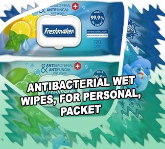 Personal care wet wipes antibacterial