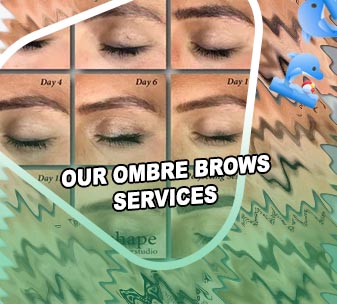 Semi permanent ombre brows